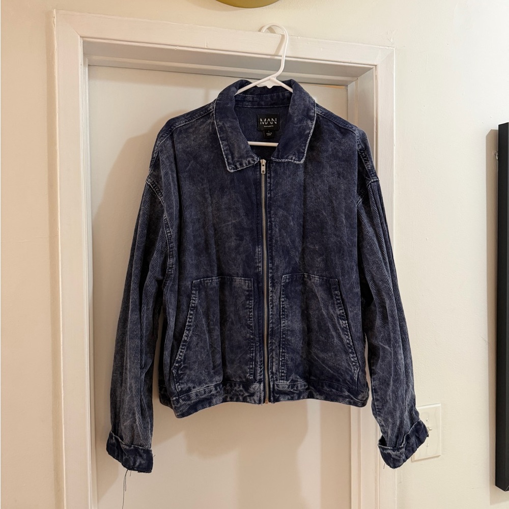 Boohoo Mens Blue Denim Jacket
